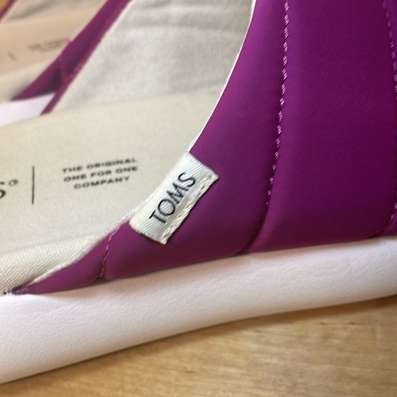 TOMS Alpargata Mallow Mule slip on casual mules in magenta women’s size 9 - Picture 8 of 16